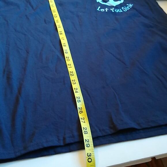 Gildan Dark blue t-shirt work out Size M - Picture 6 of 7